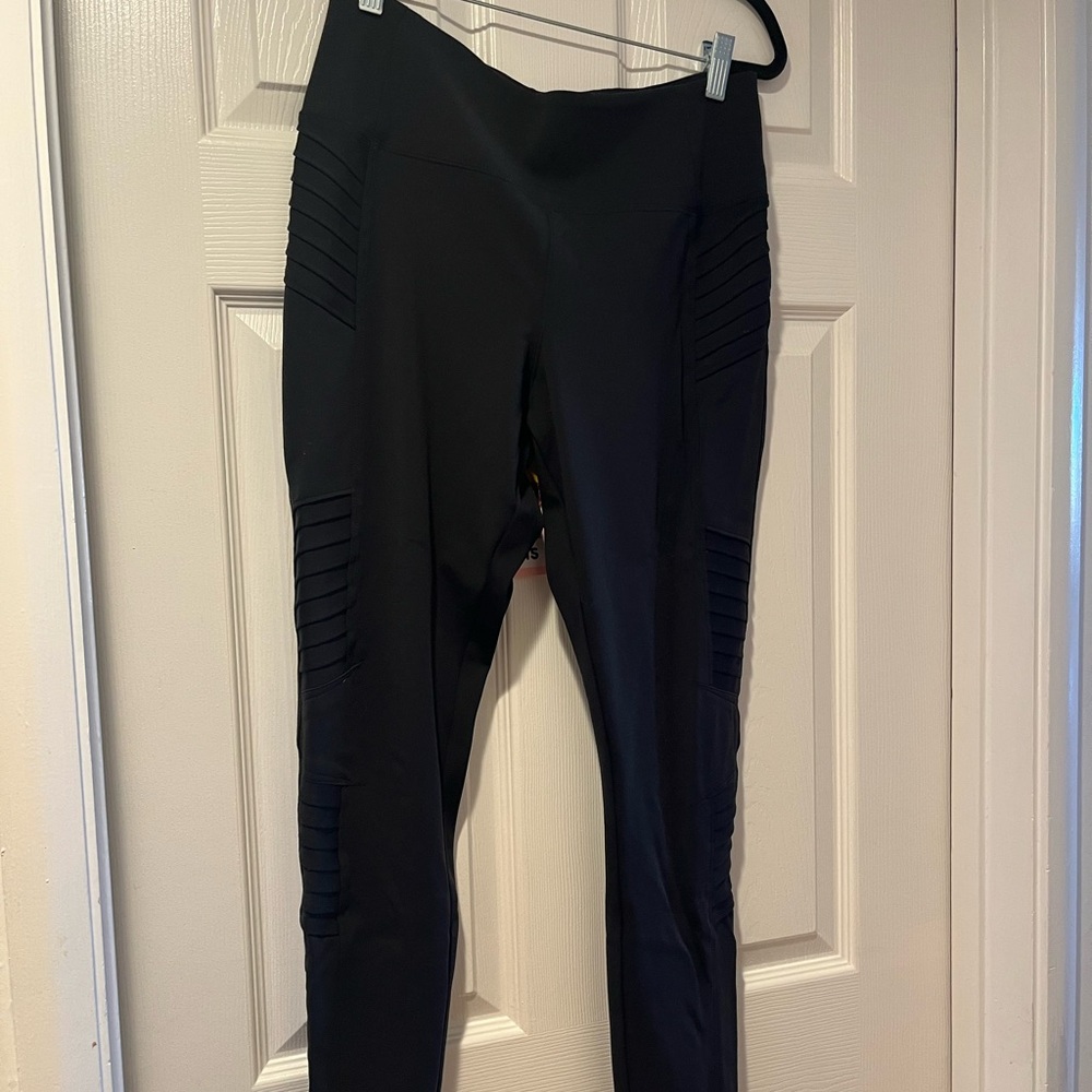 Athleta Delancey Moto Tight Leggings - Black